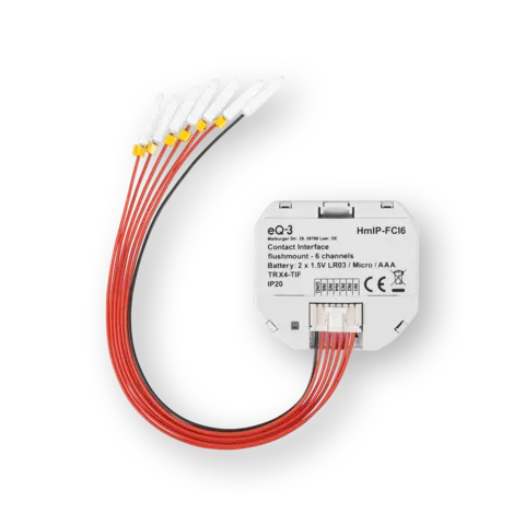 Contact interface, flush-mounted – 6-channel