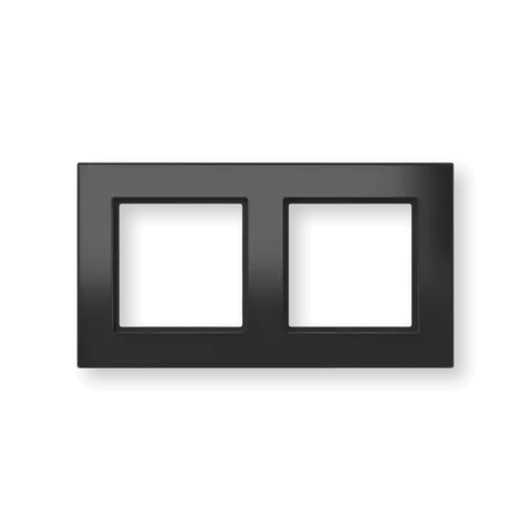 Glass frame – double, black