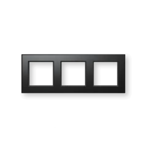 Glass frame – triple, black