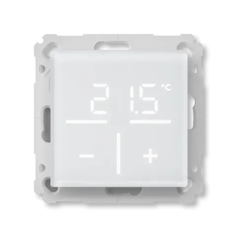 Glass wall thermostat with CO2 sensor