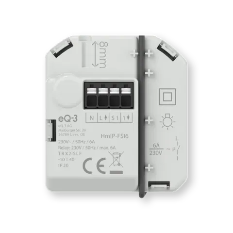 Switch Actuator with push-button input (6 A) – flush mount