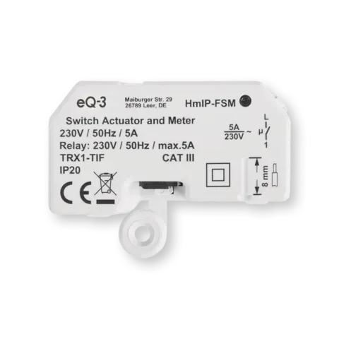 Switching actuator and meter – flush-mounted