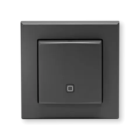 Temperature and humidity sensor – indoor, anthracite