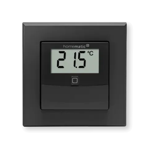 Wired Temperature and humidity sensor with display – indoor, anthracite