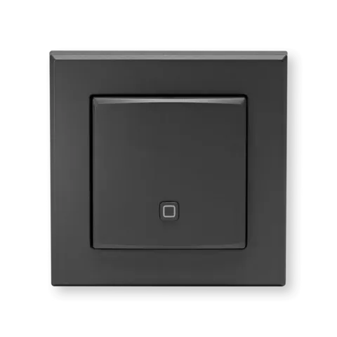 Wired temperature and humidity sensor – indoor, anthracite