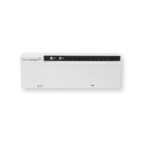 Wired underfloor heating controller – 10 channels, 24 V