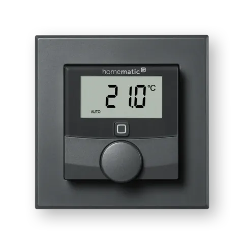 Wired Wall Thermostat with Humidity Sensor, anthracite